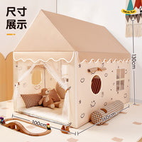 Kids' Extra-Long Indoor Play Tent Princess Castle Playhouse with Mosquito Net