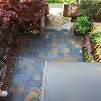 Natural Bluestone Slate Rust-Colored Non-Slip Paving Slabs for Outdoor Garden and Villa Landscaping