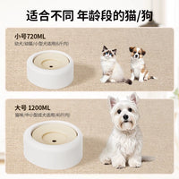 No-Spill Floating Pet Water Bowl for Dogs and Cats, Large Capacity Anti-Wet Mouth Drinking Fountain
