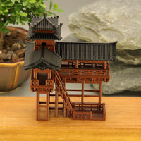 Corner Tower Micro Landscape Ornament for Aquarium Terrarium Bonsai