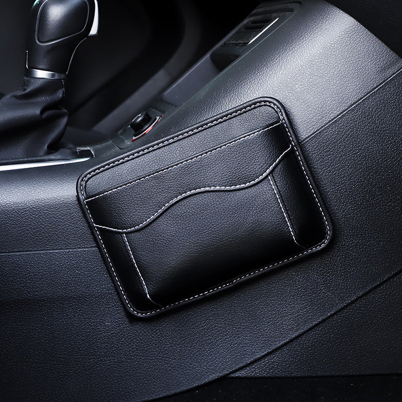 Car Seat Gap Organizer with Adhesive Mount, Multi-functional Console Storage Box for Phones and Small Items