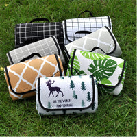 Thickened PEVA Picnic Blanket Outdoor Camping Mat Moisture-proof Lawn Pad Portable