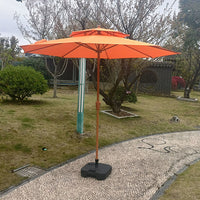 Outdoor Patio Umbrella with Crank Lift, Market Table Umbrella for Garden, Deck, and Poolside