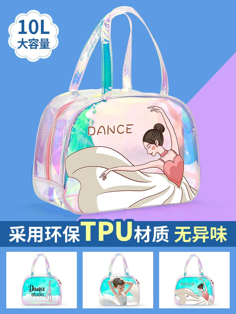 Girls' Ballet Dance Bag Kids/Adult Large Capacity Handbag for Dancewear Storage