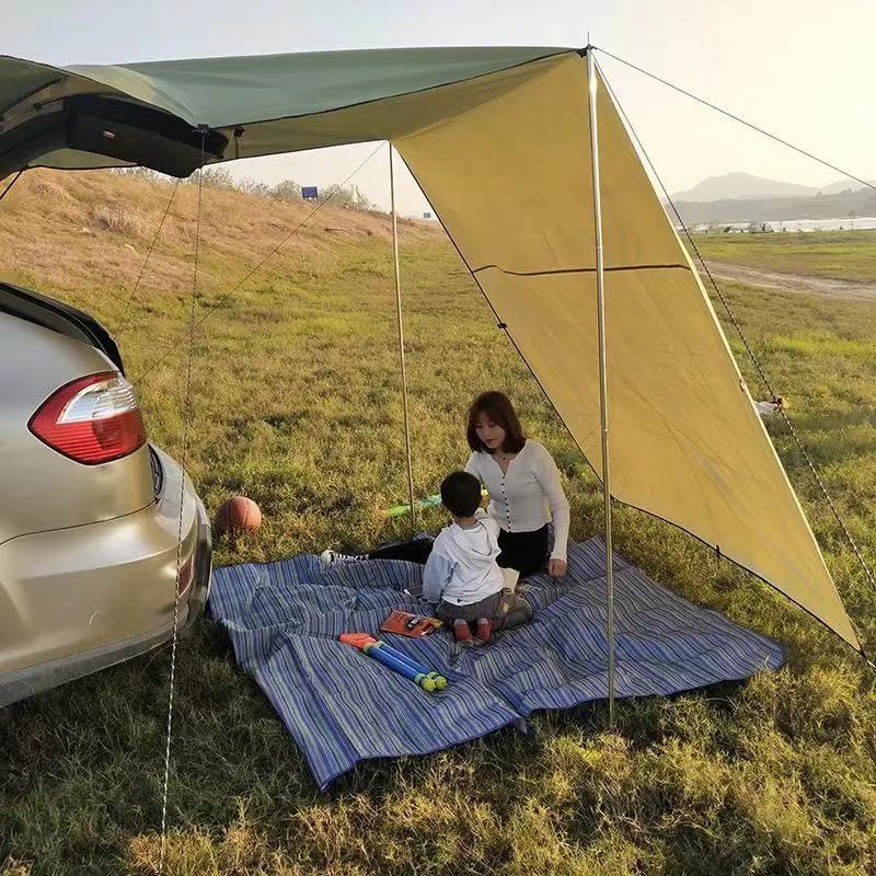 Car Side Awning Tent for SUV Outdoor Camping Waterproof Sun Shelter