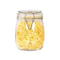 Food-Grade Glass Storage Jar with Spigot for Grains, Nuts, Coffee, Tea, and Honey
