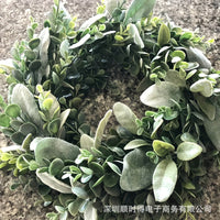 Shunshide 2025 Amazon New Spring/Summer Artificial Eucalyptus Wreath for Four Seasons Courtyard Front Door Decoration