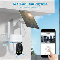 BD06 Outdoor Solar 4G Security Camera with Night Vision and Full-Color HD V380 Low Power PTZ