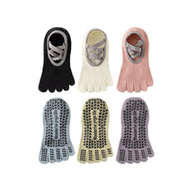 Women's Non-Slip Five-Toe Yoga Socks for Pilates, Fitness, and Dance