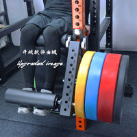 Seated Leg Extension and Curl Machine Attachment for Squat Racks