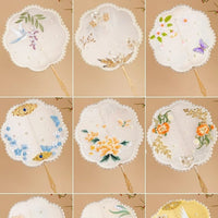 DIY Silk Fan Craft Kit for Kids & Adults - Handmade Round Fan Frame & Ribs for Mother's Day Gift