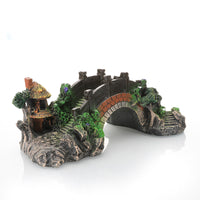 Aquarium Resin Bridge Ornament Fish Tank Decoration