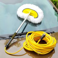 Car Wash Mop Brush with Water Flow and High-Pressure Spray Gun Kit