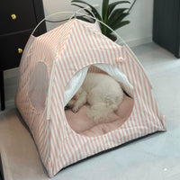 Cave Pet Bed Enclosed Warm Cat Dog House for Winter