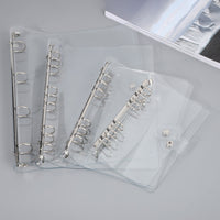 Clear PVC Loose-Leaf Notebook Binder Cover for A4/A5/A6/A7/B5 Planners and Journals