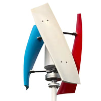 Vertical Axis Wind Turbine Generator with 3 Blades and Controller for Home Use, Low Start-Up Wind Speed