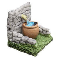 Miniature Retro Bonfire Well Water Feature Micro Landscape DIY Model
