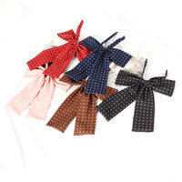 JK Polka Dot Flat Bow Tie for Women - Japanese School Uniform Style