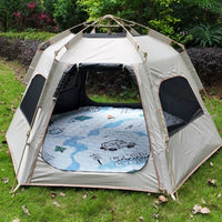 Hexagonal Thickened Aluminum Film Camping Mat Outdoor Moisture-proof Picnic Blanket