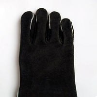 Heat Resistant Leather Welding Gloves for Fireplace Oven BBQ