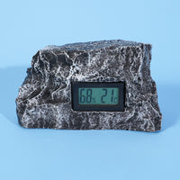 Reptile Terrarium Thermometer Hygrometer with Rock-like Design for Hamsters and Birds