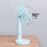 Kangming Rechargeable USB Desk Fan with Phone Holder, Quiet Portable for Home Office Dorm