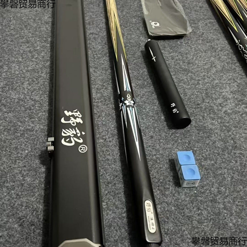 Leopard God of War Billiard Cue Stick, Handmade Snooker Black Eight Pool Cue, Integrated Chinese Style Set Replica