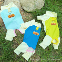 Pet Cooling Four-Legged Jumpsuit for Dogs and Cats, Ice Silk Mesh Sun Protection Apparel
