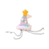 Pet Knitted Birthday Hat for Cats and Small Dogs, Cute Festival Photo Prop