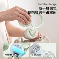 Portable Neck Fan with Cooling Function and Digital Display, Hands-Free Personal Fan for Summer