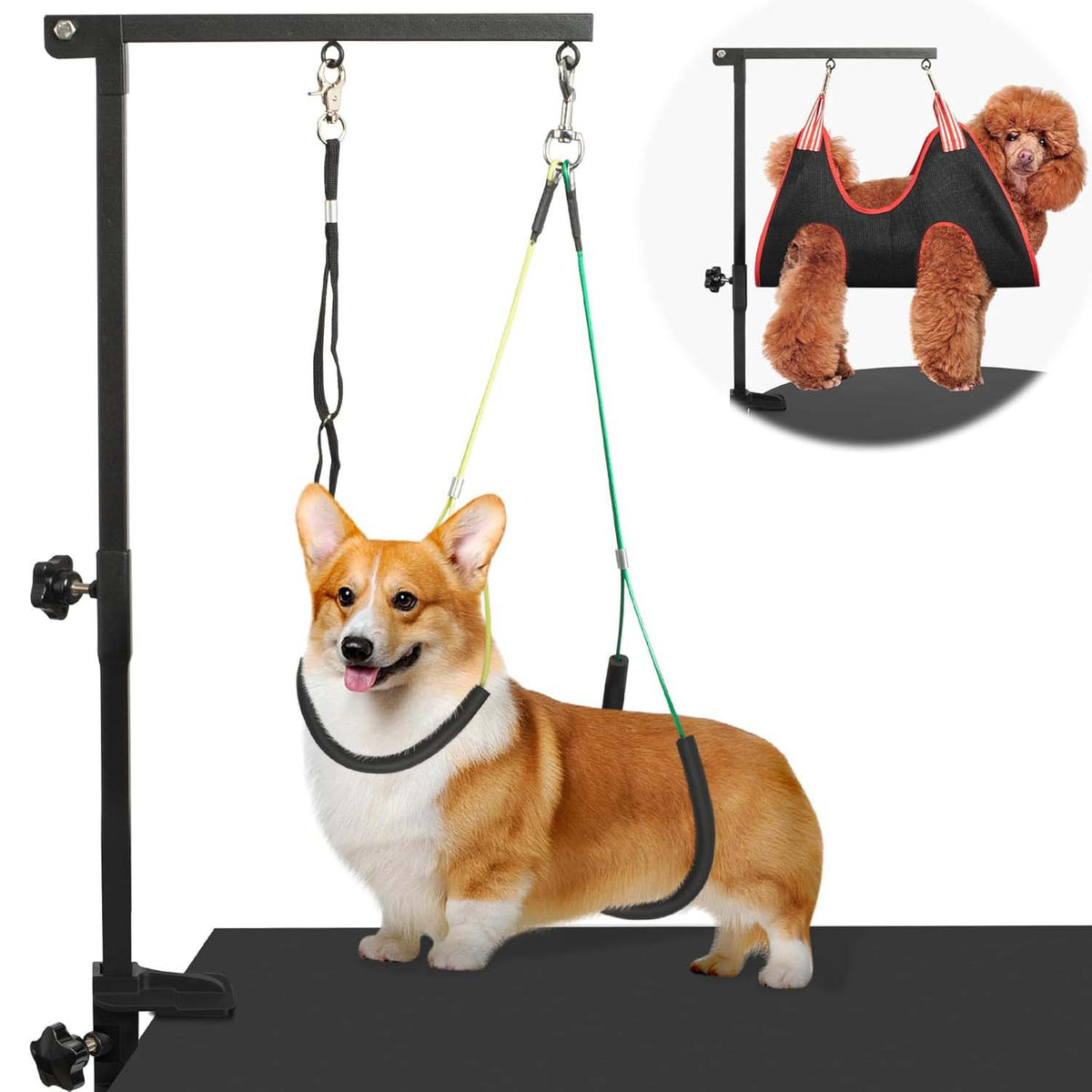 Adjustable Foldable Pet Grooming Stand for Dogs and Cats, Portable Bathing Aid