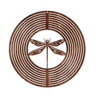Rusty Metal Dragonfly Weathervane for Outdoor Garden Decor