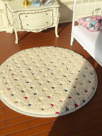 Miniature Dollhouse Rug for BJD OB11 Dolls - Plush Carpet Model for 1/8 1/12 Scale Doll Houses