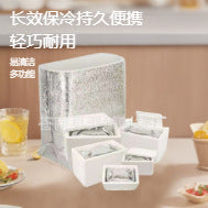 Disposable Insulated Thermal Bag for Food Delivery, Fruit, and Perishables - Thickened Aluminum Foil Cooler Box