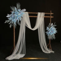 Double-Layer Wooden Wedding Arch for Outdoor Ceremonies and Stage Decor