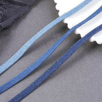 Hollow Denim Ribbon for DIY Crafts, Hair Accessories, Shoe Flowers, and Gift Wrapping