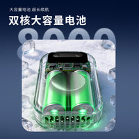 Portable Neck Fan with Semiconductor Cooling, USB Rechargeable Mini Fan for Outdoor, Desk and Waist Use