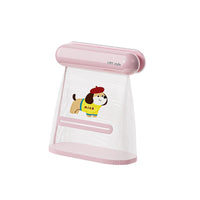 Wall-Mounted Mesh Storage Bag for Bathroom, Cute Dog Design, Punch-Free, Washable, Moisture-Proof