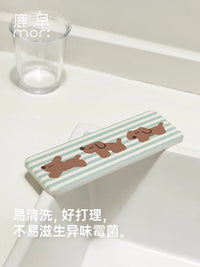 Deerzao Diatomaceous Earth Absorbent Mat Quick Dry Bathroom Countertop Drain Pad