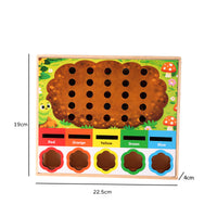 Magnetic Worm Catching Color Matching Game for Kids