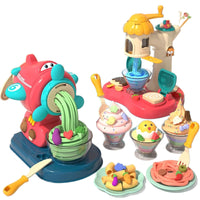Kids' Non-Toxic Play Clay Noodle Machine Set with 24 Colors