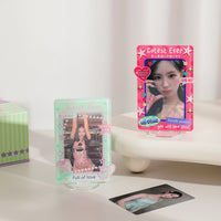 Ins Korean Style Star Acrylic Desktop Photo Frame for 3-inch Cards, Student Desk Decoration