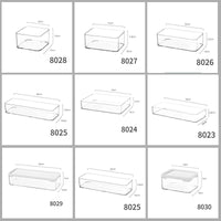 Clear Acrylic Narrow Rectangular Organizer for Desk, Vanity, Kitchen - Multi-purpose Storage Box