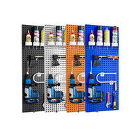 Perforated Pegboard Panel for Shelf Side/Back, Tool Storage & Display, Hardware Organizer