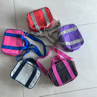JK Uniform Small Square Shoulder Bag with Detachable Strap