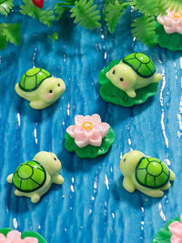 Miniature Cute Turtle Figurines for DIY Decor and Fish Tank Ornaments