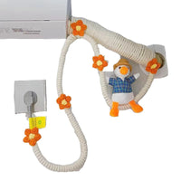 Decorative Rope Wrap for Pipes with Artificial Flowers