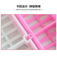 Plastic Dog Crate Mat Elevated Cooling Grid Floor Pad Anti-Bite Kennel Base