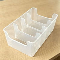 PP Belt and Mask Storage Box with Dividers for Wardrobe Drawers