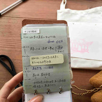 Mini Loose-Leaf Notebook with Vertical Lines, Portable Pocket Journal for Notes and Scrapbooking